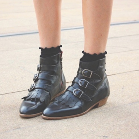 Modern Vice Black Jett Croc Ankle Boots *Special Edition (Seen on Mickey - Love) - Picture 11 of 15